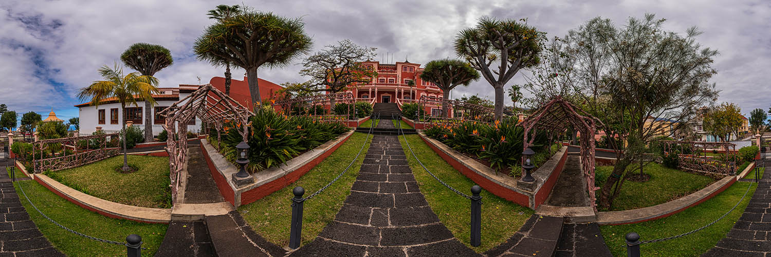 360 - Teneriffa - Restaurant und Cafeteria Liceo de Taoro in La Orotava -  Aktiv-Panorama